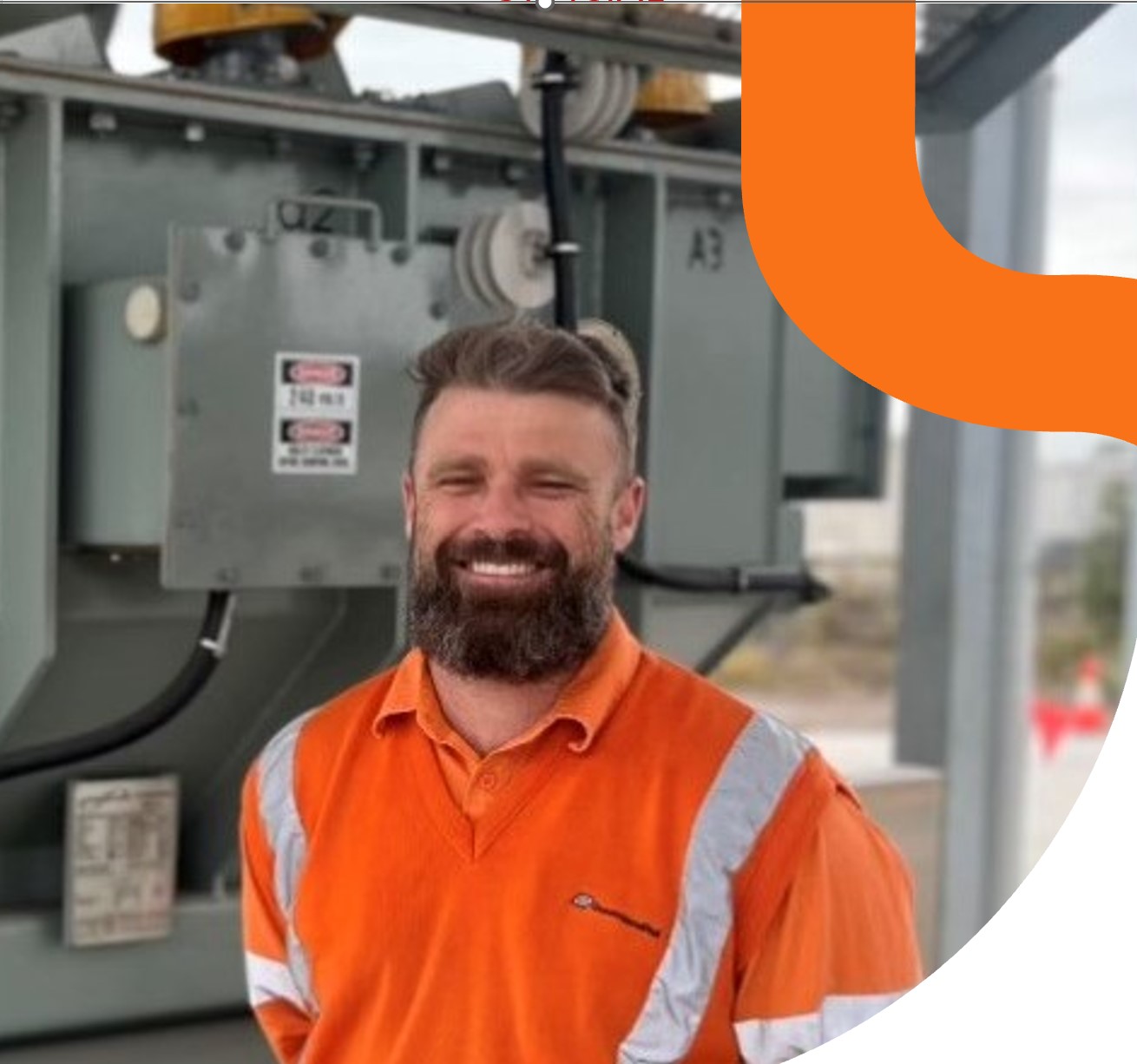 Rail Substation Electrician at work